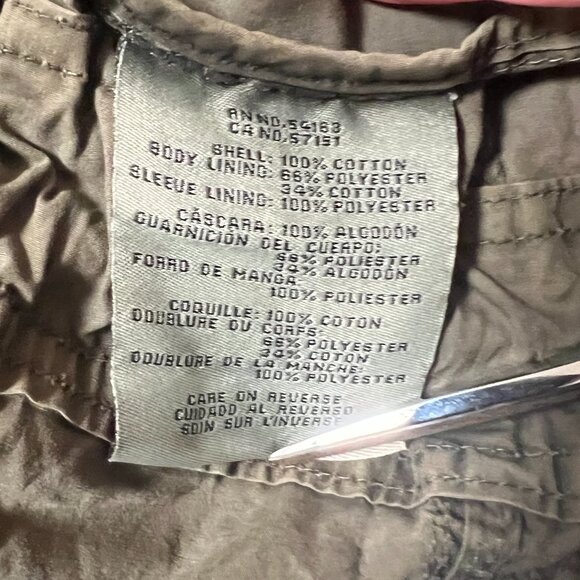 Levi's Army Green Barn Field Utility Bella Swan PNW Y2K Grunge Jacket Women M - Picture 6 of 11